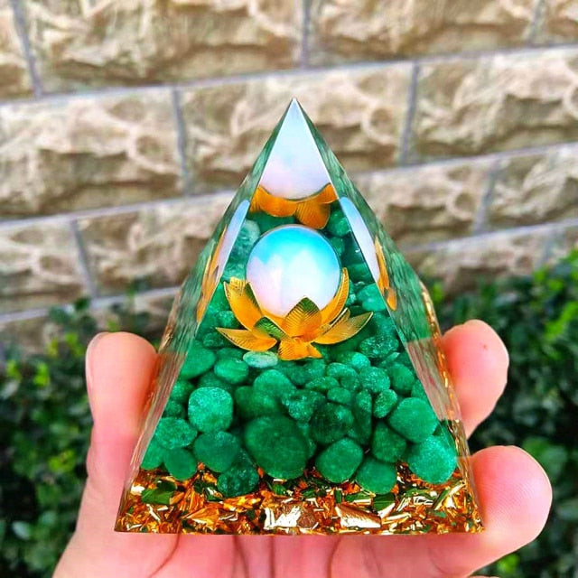 Creative Natural Crystal Universe Energy Pyramid - Image 33