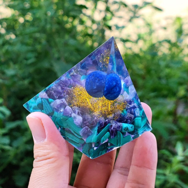 Creative Natural Crystal Universe Energy Pyramid - Image 29