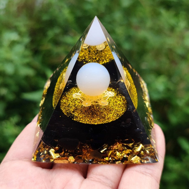 Creative Natural Crystal Universe Energy Pyramid - Image 16