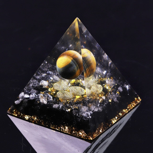 Creative Natural Crystal Universe Energy Pyramid - Image 34
