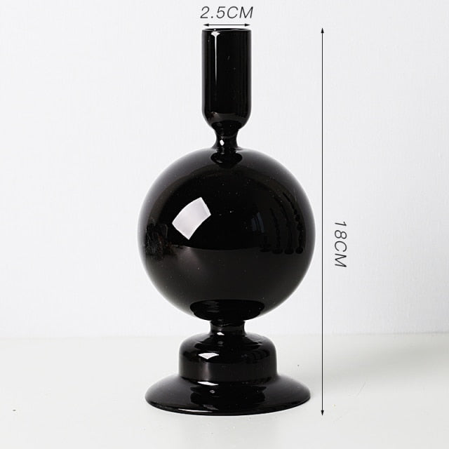 Nordic Stylish Bubble Glass Candle Holder - Image 16