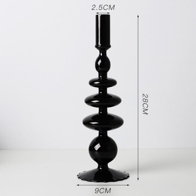 Nordic Stylish Bubble Glass Candle Holder - Image 18
