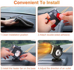 2in1 Portable Auto Mini Car Heater Fan