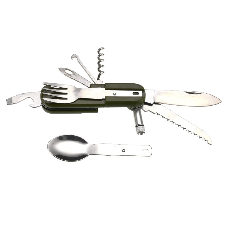 All in One Outdoor Camping Tableware Tool Set