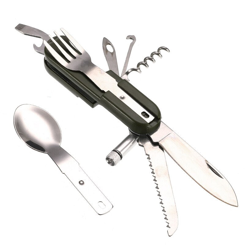 All in One Outdoor Camping Tableware Tool Set