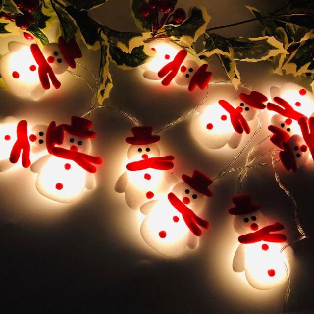 Christmas Snowman Tree LED String Lights