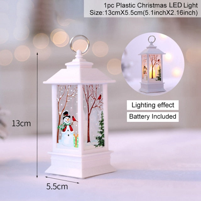 Holiday Christmas Noel Snowman Lantern - Image 3