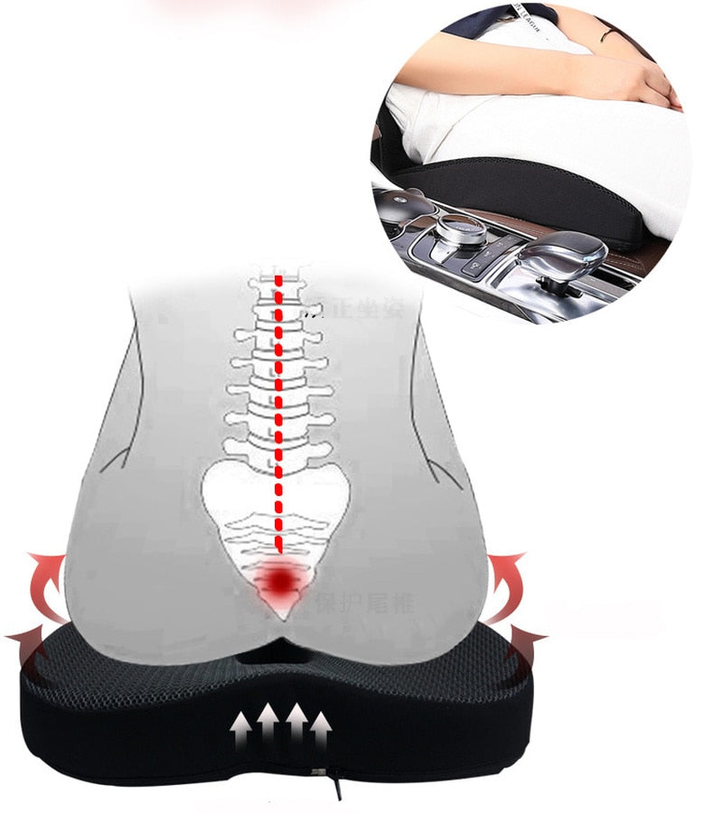 Universal Car Waist and Seat Cushion