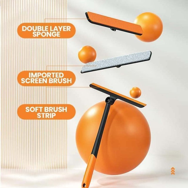3in1 Foldable Window Cleaning Wiper Brush - Image 1