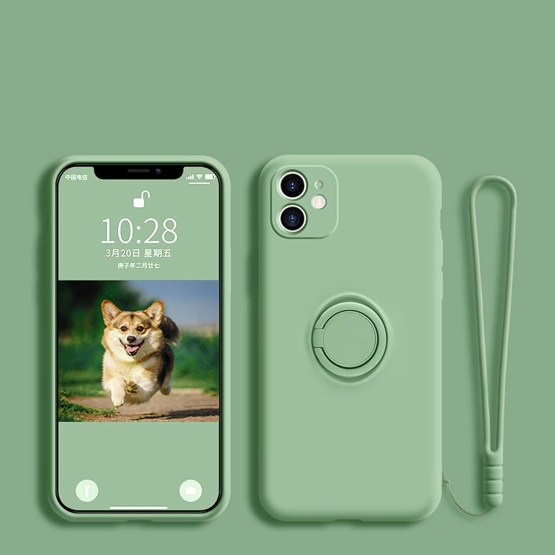 Soft Silicone Hand Strap Ring iPhone Cover - Image 2