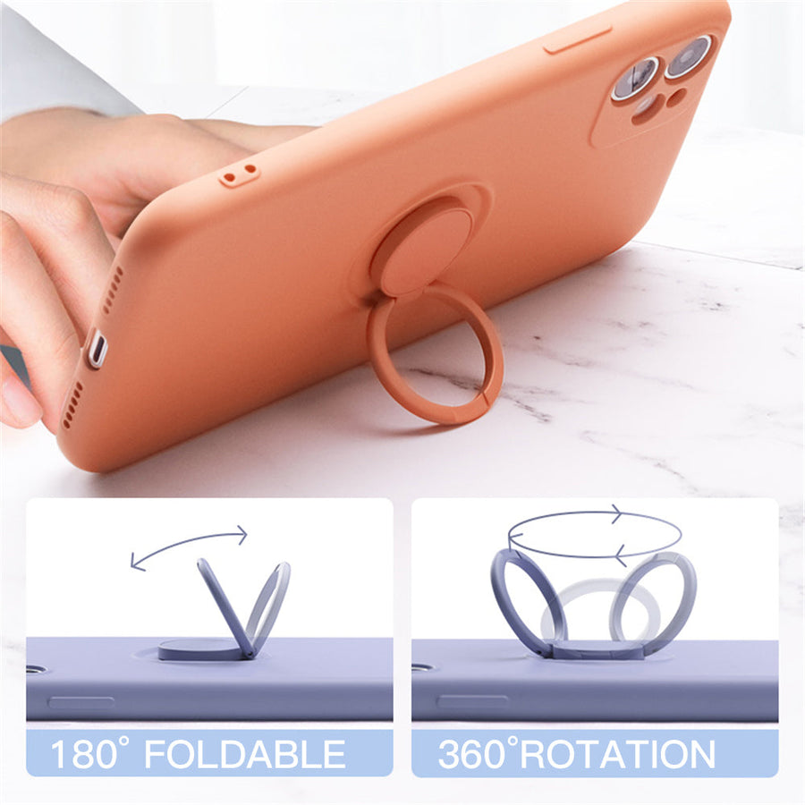 Soft Silicone Hand Strap Ring iPhone Cover - Image 1