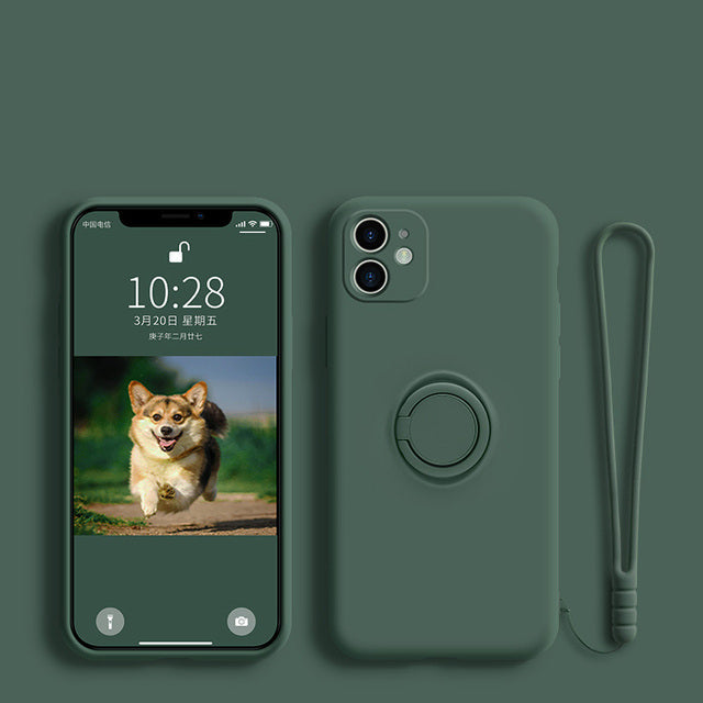 Soft Silicone Hand Strap Ring iPhone Cover - Image 8