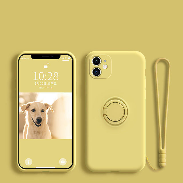Soft Silicone Hand Strap Ring iPhone Cover - Image 9