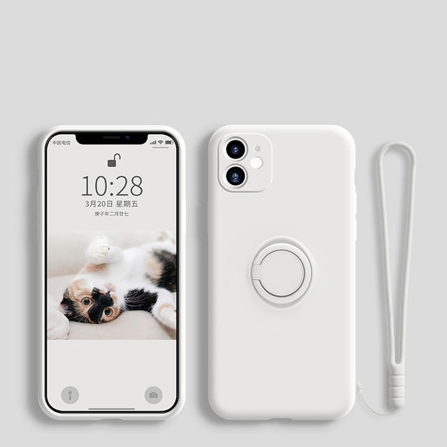 Soft Silicone Hand Strap Ring iPhone Cover - Image 10