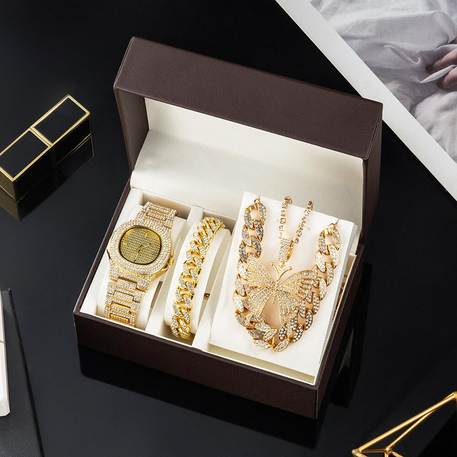 Luxury Crystal Women Watch Jewelry Gift Set - Image 2