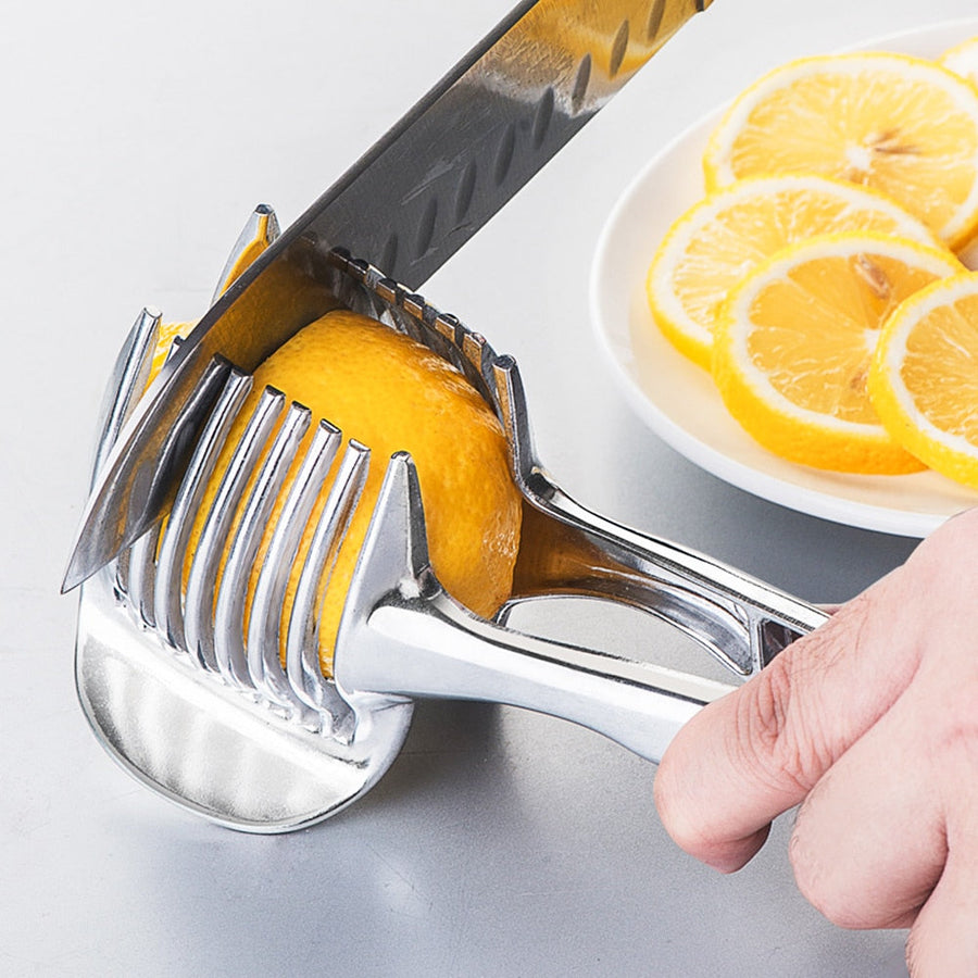 Stainless Steel Vegetable Fruit Cutting Holder Tool - Image 0