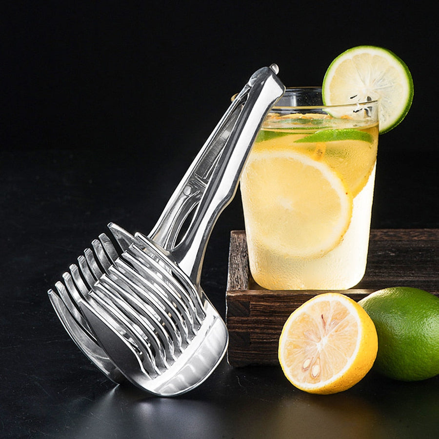 Stainless Steel Vegetable Fruit Cutting Holder Tool - Image 2