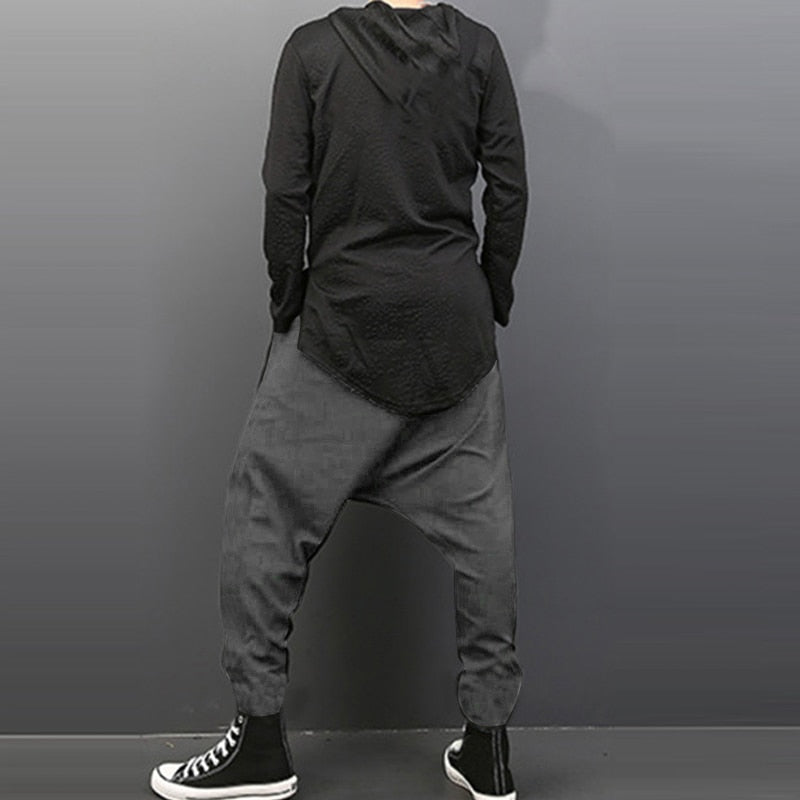 Men Casual Punk Style Baggy Pant