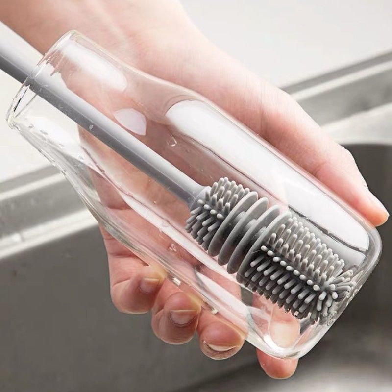 Long Handle Silicone Easy Glass Cleaning Brush - Image 0