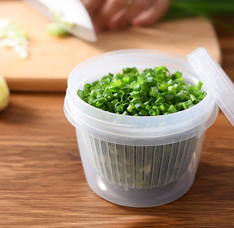 Vegetable Fresh-Keeping Drainer Mini Container - Image 10