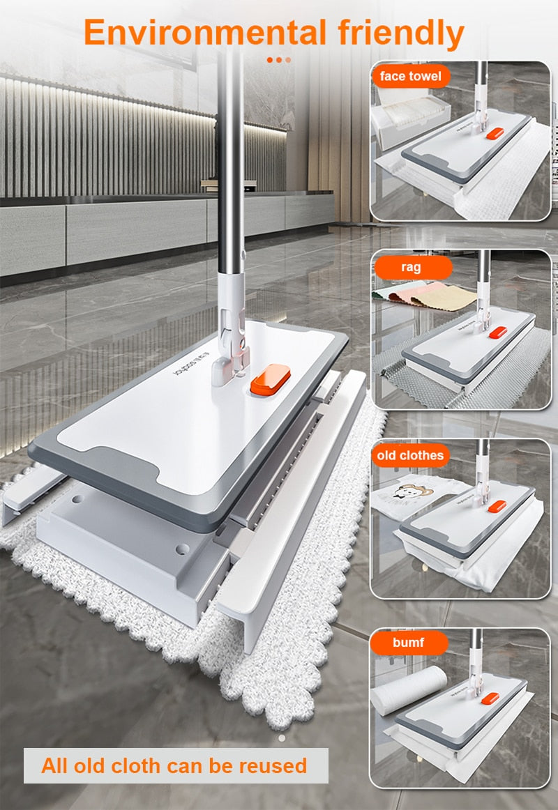 Hands-Free Reusable Magic Easy Disposal Mop - Image 2