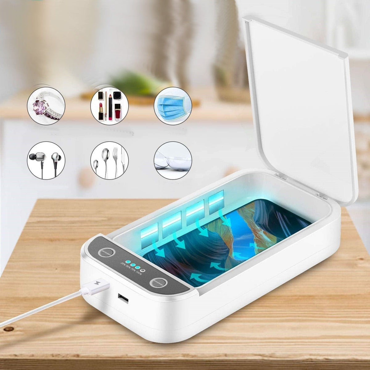 Portable UV Light Tool Sanitizer Box