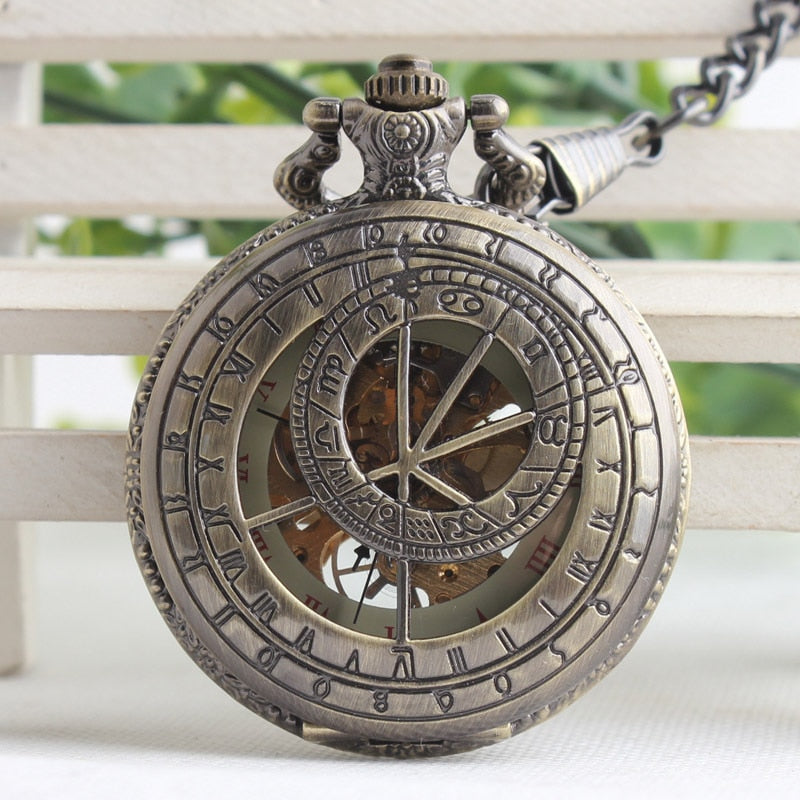 Vintage Roman Mechanical Pocket Watch - Image 0
