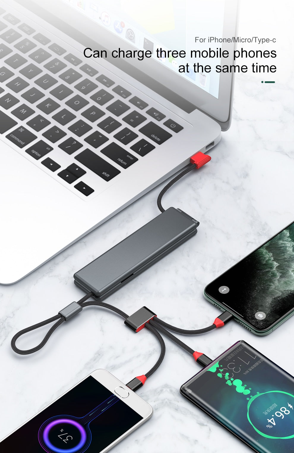 3in1 Magnetic Fast Charging Cable Kit