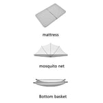 European Built-in Mosquito Net Foldable Baby Crib Infant Bed