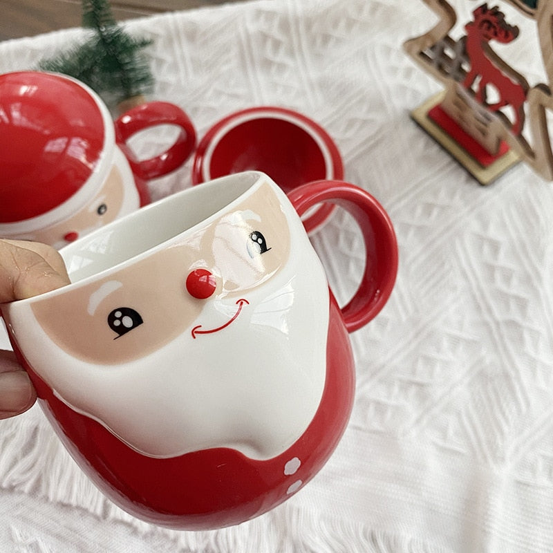 Creative Santa Ceramic Tea Mug