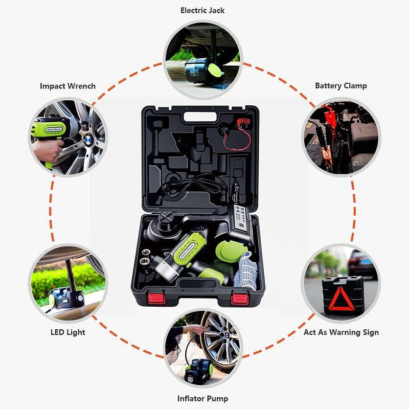 3in1 Car Hydraulic Auto Jack Lift Inflator Pump - Image 10