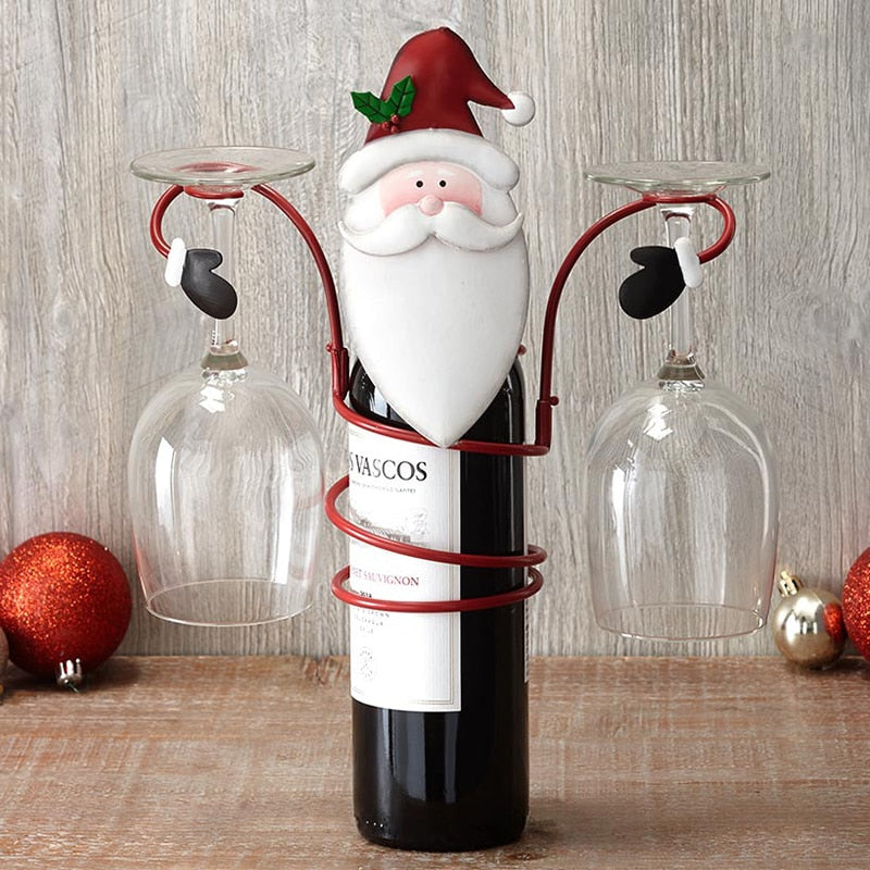 Christmas Wine Bottle Glass Holder - Image 0