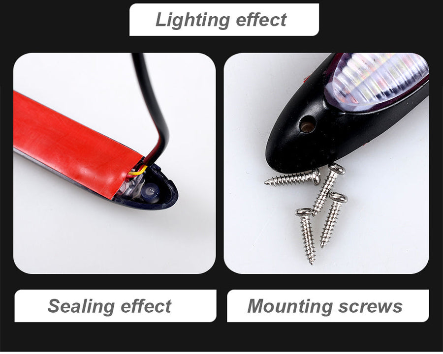 2Pcs Waterproof Car Turn Signal LED Light Strip - Image 1