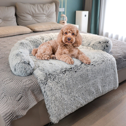 Large Pet Plush Sofa Cover Bed - Image 0