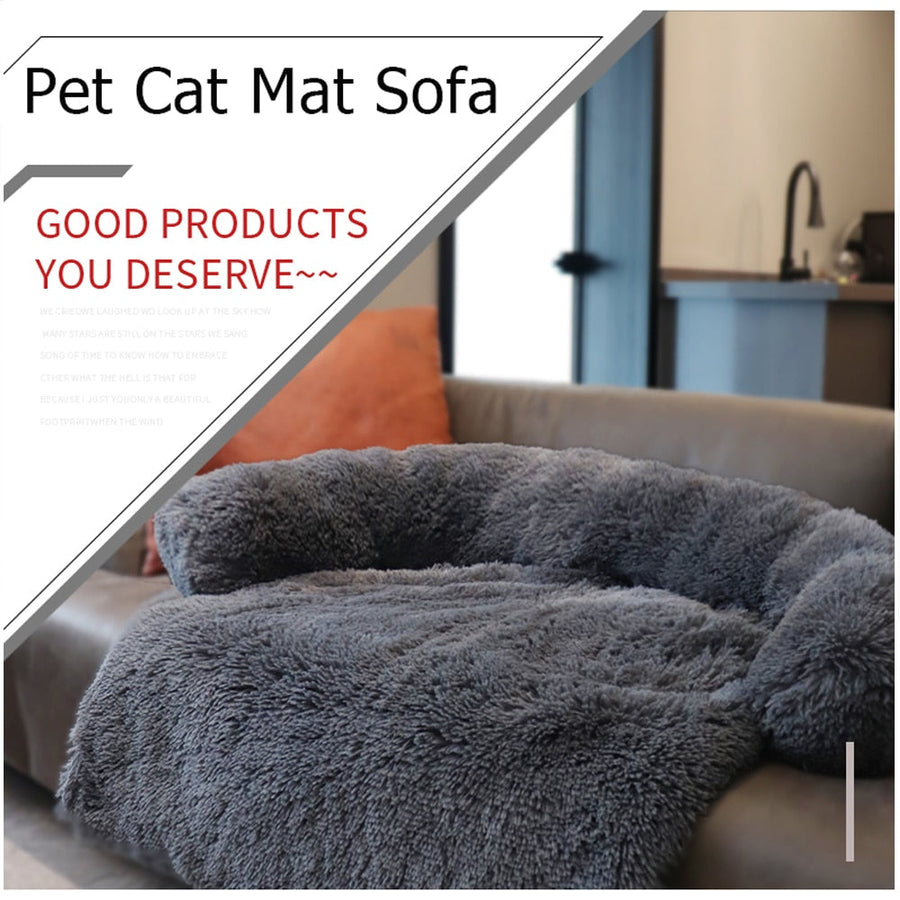 Large Pet Plush Sofa Cover Bed - Image 4