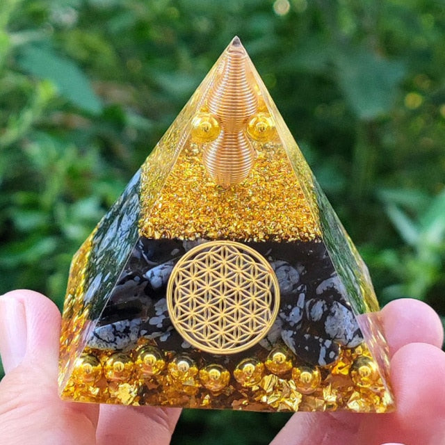 Creative Natural Crystal Universe Energy Pyramid - Image 23