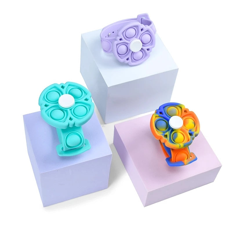 Kids Pop Play Fidget Spinner Bracelets - Image 4