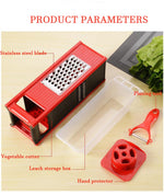 Multifunctional Four-sided Vegetable Grater Slicer