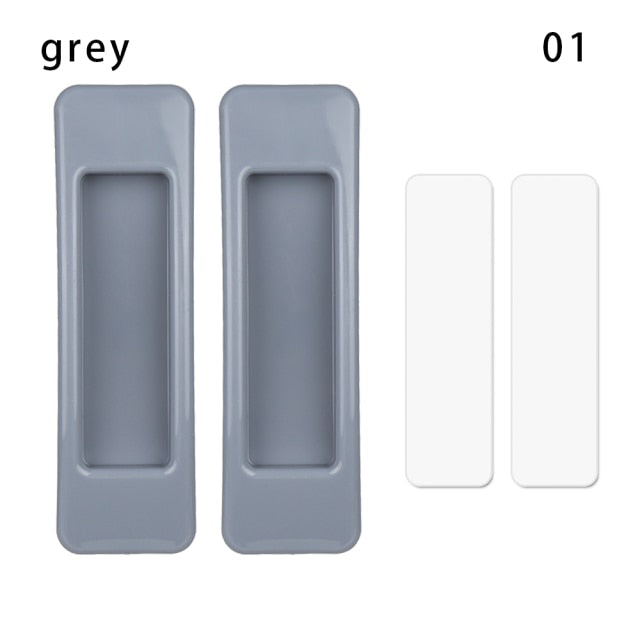 2pcs Self-Adhesive Easy Door Handle