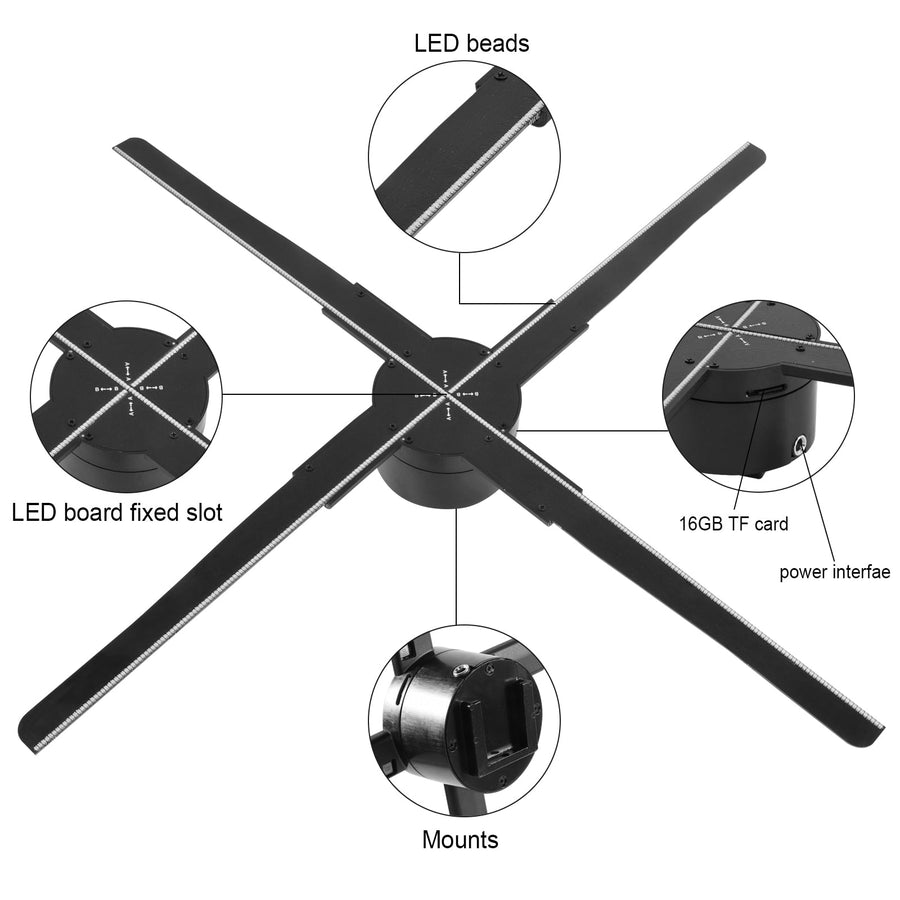 3D Holographic Wifi Projector Fan - Image 6