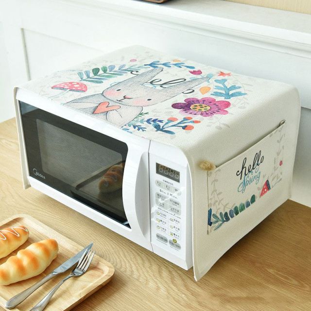 Artsy Microwave Cotton Cover Organizer - Image 2
