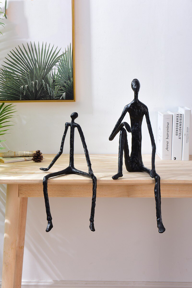 Modern Abstract Metal Home Decor Figures