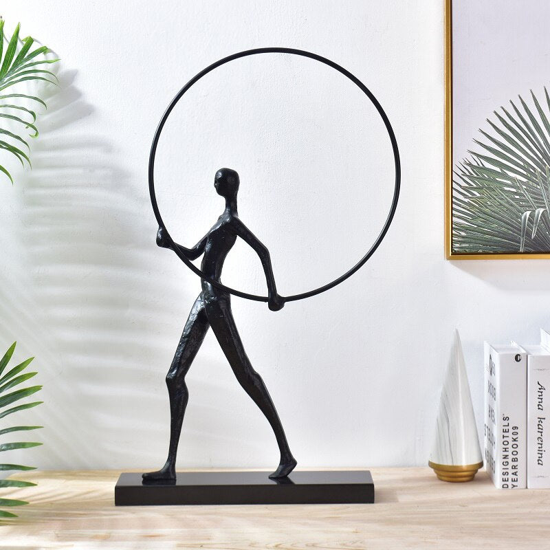 Modern Abstract Metal Home Decor Figures