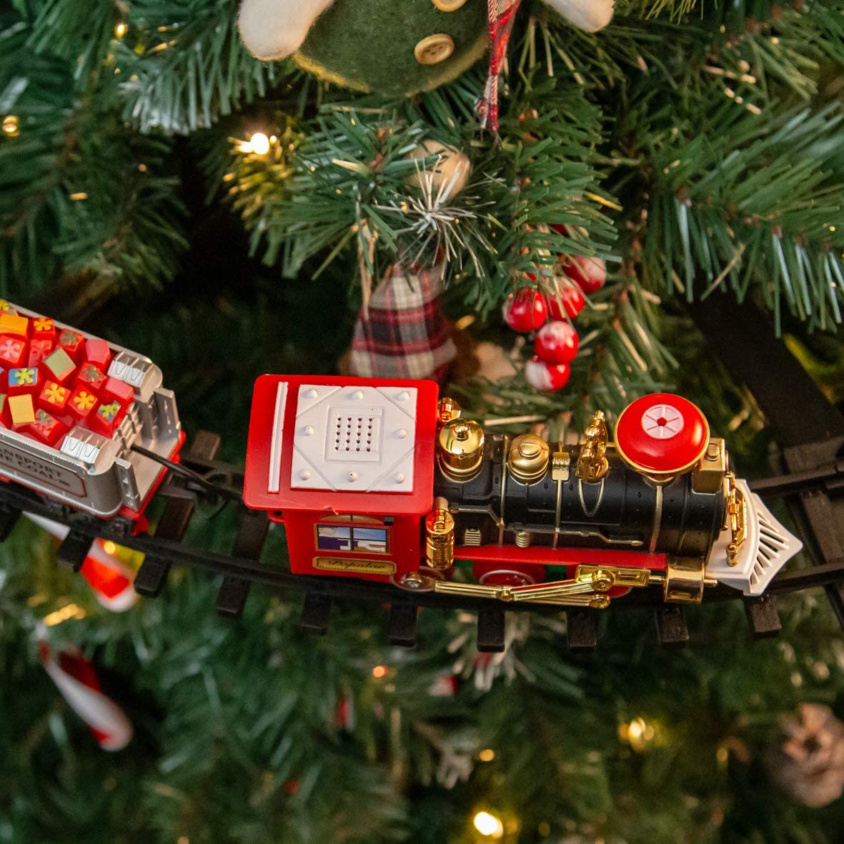 Christmas Tree Toy Train Set