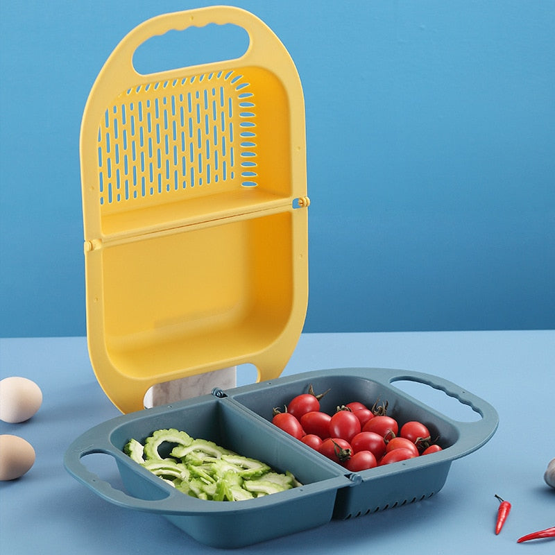 Collapsible Fruit Vegetable Drain Basket - Image 0