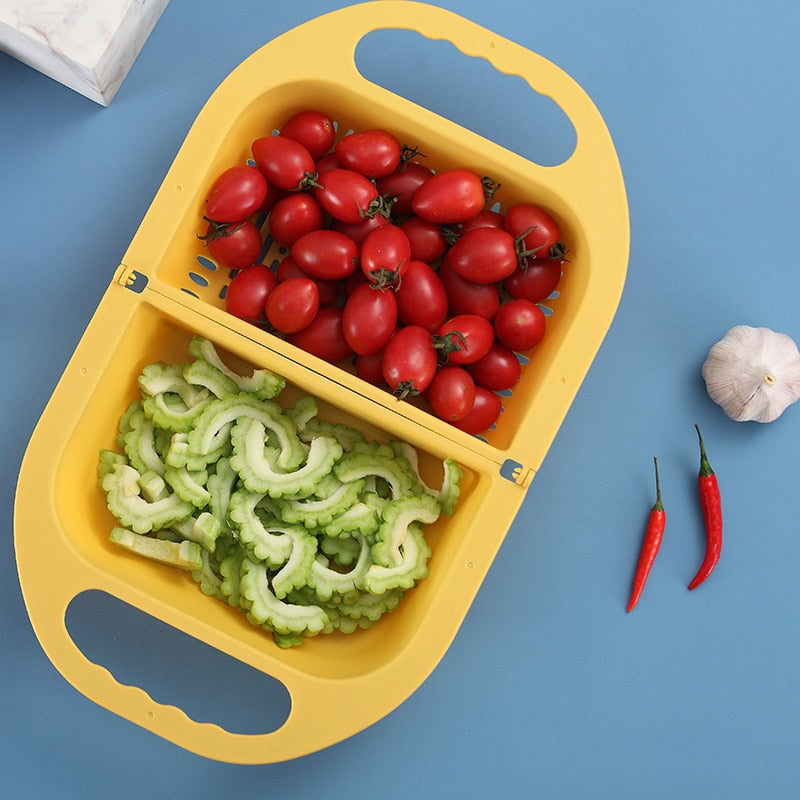 Collapsible Fruit Vegetable Drain Basket - Image 3