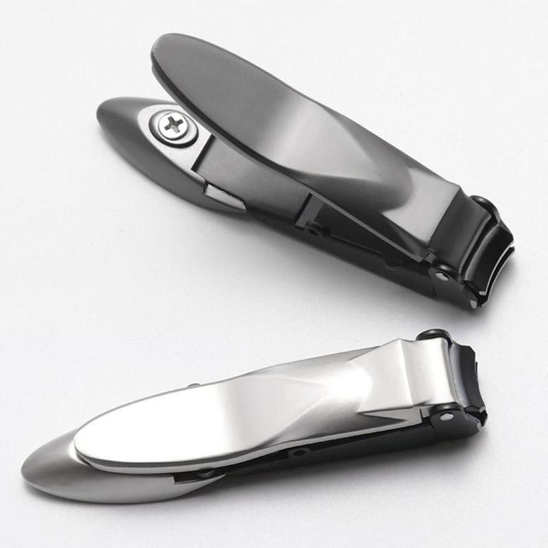 Stainless Steel Nail Cutter with Storage - Image 2
