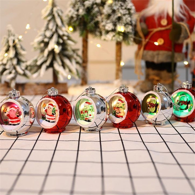 LED Christmas Hollow Ball Ornaments