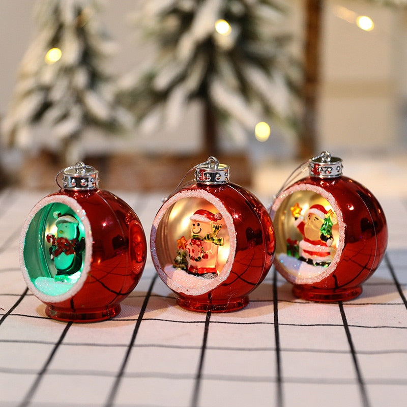 LED Christmas Hollow Ball Ornaments