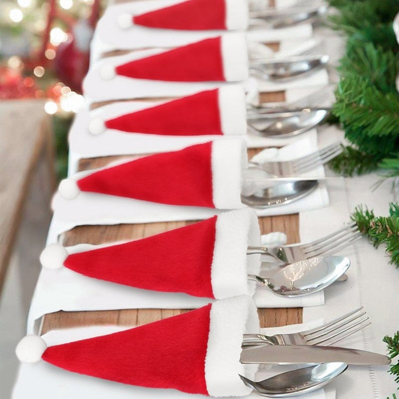 Christmas Silverware Holder Set